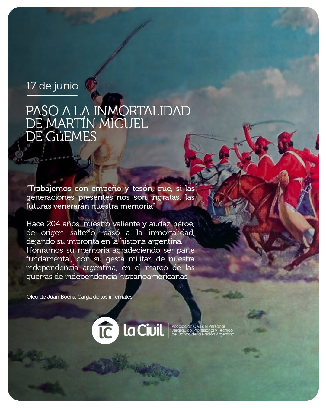 Paso a la Inmortalidad de Martín Miguel de Güemes