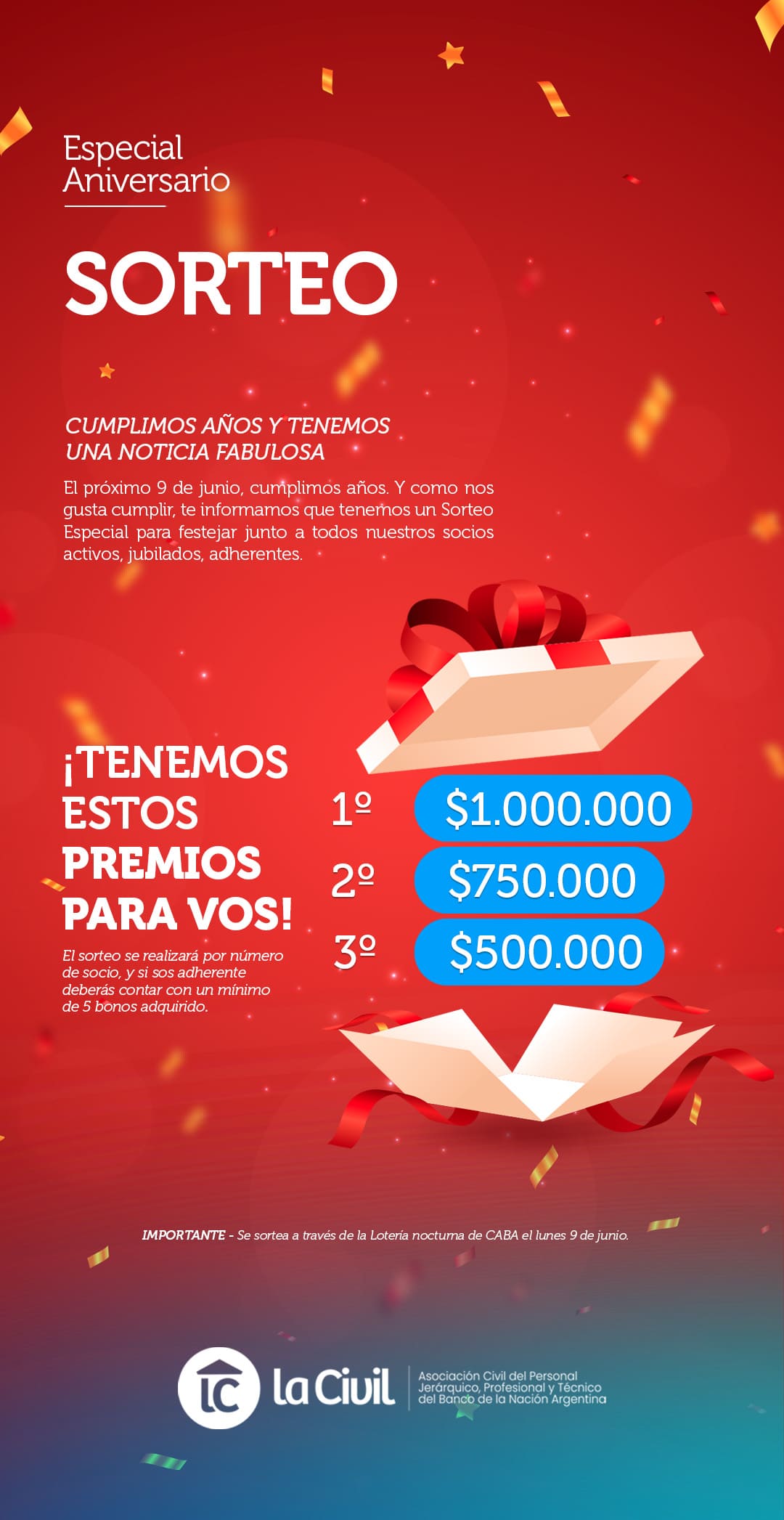 Sorteo Especial Aniversario