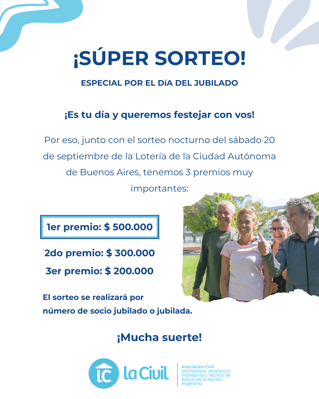 Sorteo Especial - Día del Jubilado